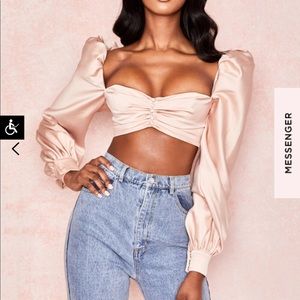 New W/ Tags House of CB Blush Bralette Large